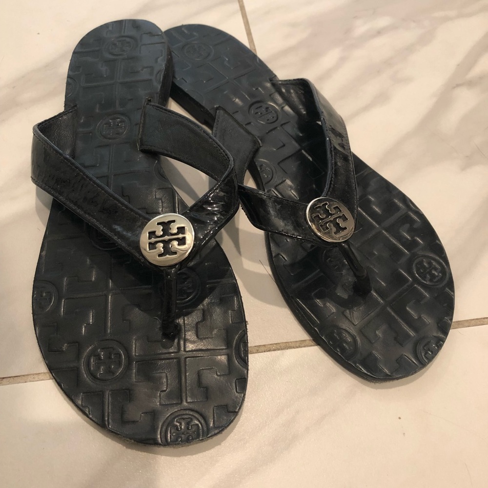 Tory Burch black sandals -size 7